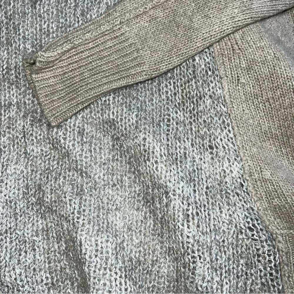 Theory Beige Open-Front Cardigan